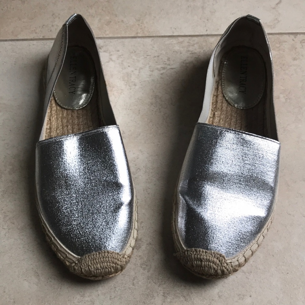 Ellen Tracy metallic espadrilles! - Picture 1 of 3